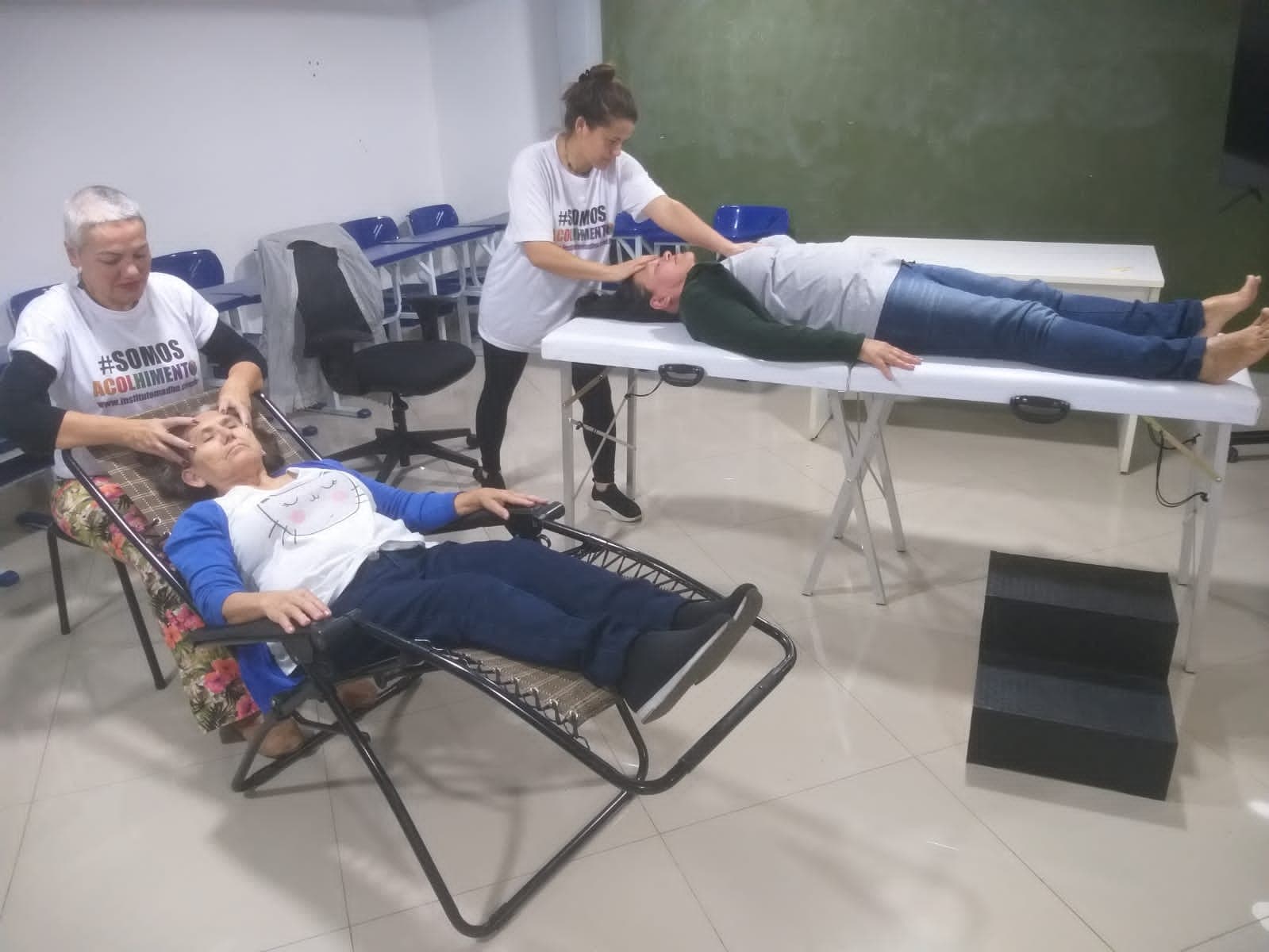 Atividade de terapia integrativa promovida pelo Instituto Madhu — registro 3
