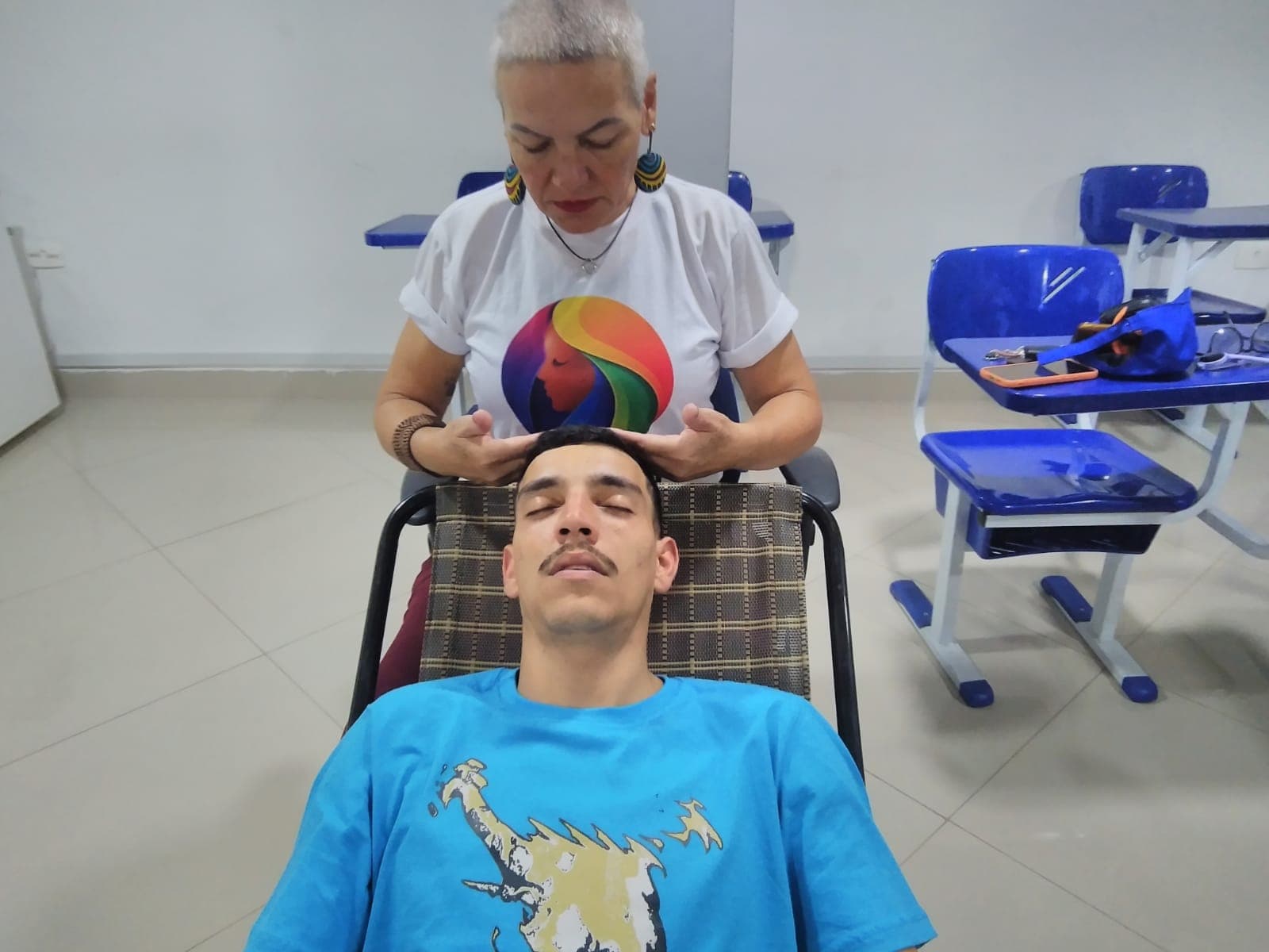 Atividade de terapia integrativa promovida pelo Instituto Madhu — registro 6