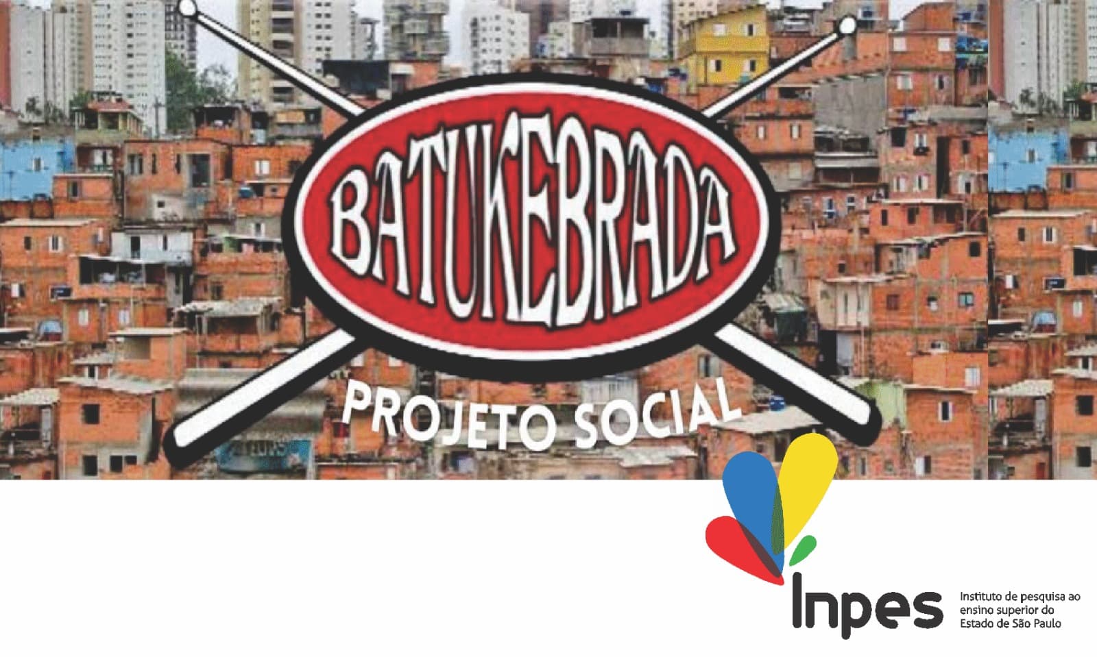 Logos do Projeto Social Batuquebrada e do Inpes